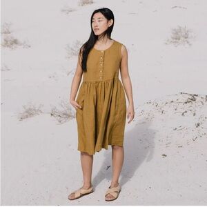 Mama Dress in Bronze Brown